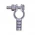 Generic Pure Copper Crimpable Battery Lug Universal, 4 AWG, Straight, Gray