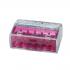 HellermannTyton HelaCon Plus Push-In Style Wire Connector, HECP-6, 148-90004 6-Port Violet, 22-12 AWG Solid/Stranded