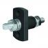 Blue Sea 2205 Terminal Feed Through Connectors Large, Black, 3/8"-16 Stud