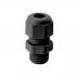 Sealcon Nylon Strain Relief Dome Fitting Black, .79" - 1.02" cable range,  M40 x 1.5