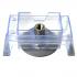 Click Bond CN200-3816-16CR,  Adhesive Bonded Standoffs, ABS APPROVED 2" Base, Stainless, 3/8-16 X 1"