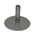 Click Bond CS200-3816-16-CR - 4000lb Shear, 1700lb Tension, ABS APPROVED 2" Stainless Base, 3/8-16 x 1 " Stainless Stud