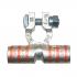 Generic Sand Cast Battery Terminals Negative, 2/0 AWG, Flag, Orange