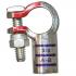 Generic Pure Copper Crimpable Battery Lug Positive, 3/0 AWG, Left Elbow, Purple