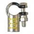 Generic Pure Copper Crimpable Battery Lug Negative, 4/0 AWG, Right Elbow, Yellow