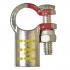 Generic Pure Copper Crimpable Battery Lug Positive, 4/0 AWG, Right Elbow, Yellow