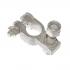 Generic Battery Terminal Top Post - MBN 5/16" Stud,  Zinc Plated Brass, Negative