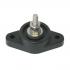 Generic Power Post Cable Connectors Large Base, Black, 3/8" Stud