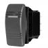 Blue Sea 8286, Waterproof Contura Switches DPDT, Black, ON-OFF-ON