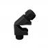 Sealcon Nylon Strain Relief 90° Snap Elbow Fitting Black, .27" - .47" cable range, 1/2" NPT