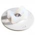 Click Bond CB3019A3N Swivel Cable Mount, 150lb load, ABS APPROVED 1-1/4" Aluminum Base, .19" Max Tie Width, Natural 
