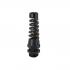 Sealcon Nylon Strain Relief Flex Fitting Black, .16" - .31" cable range, PG 9