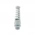 Sealcon Nylon Strain Relief Flex Fitting Gray, .16" - .31" cable range, 3/8" NPT