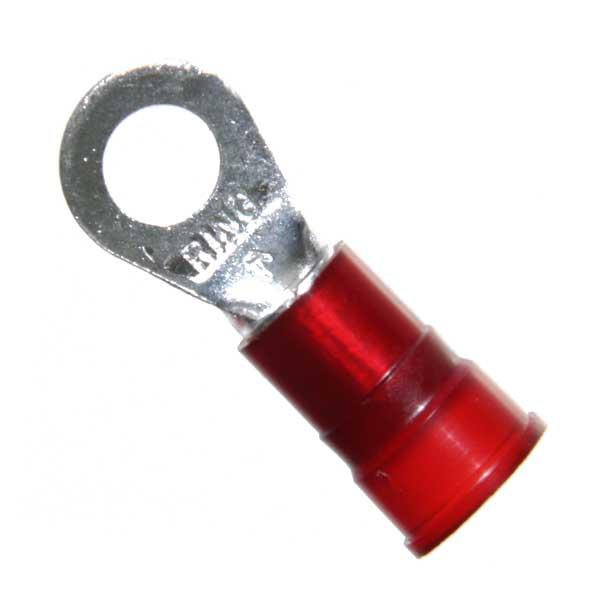 MN8-14SX, Nylon Brazed Seam Ring Terminals