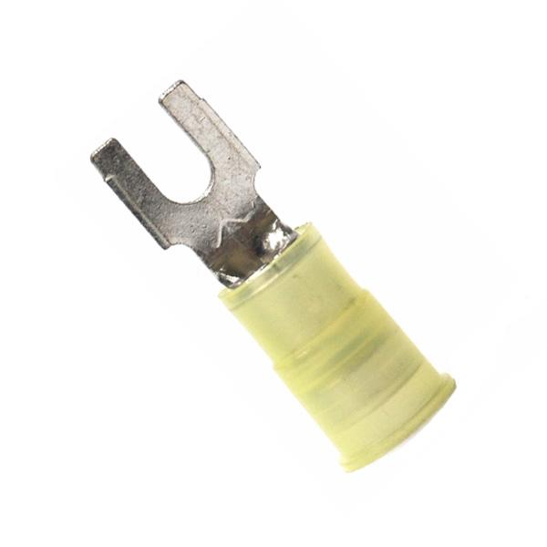 Nylon w/Insulation Grip Block Fork Terminals, Narrow