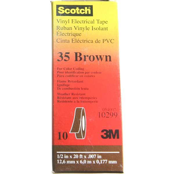 Scotch® 35 Vinyl Brown Electrical Tape