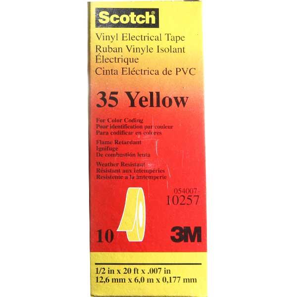 Scotch® 35 Vinyl Yellow Electrical Tape