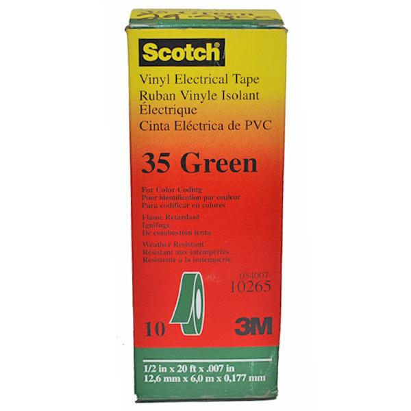 Scotch® 35 Vinyl Green Electrical Tape