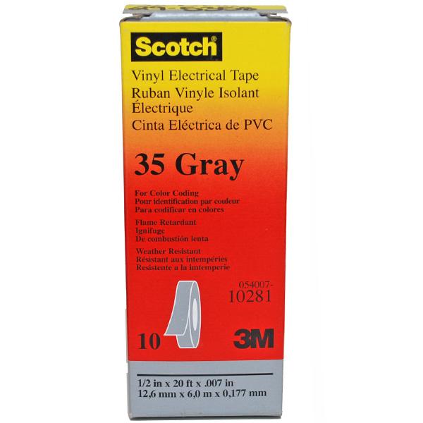 Scotch® 35 Vinyl Gray Electrical Tape