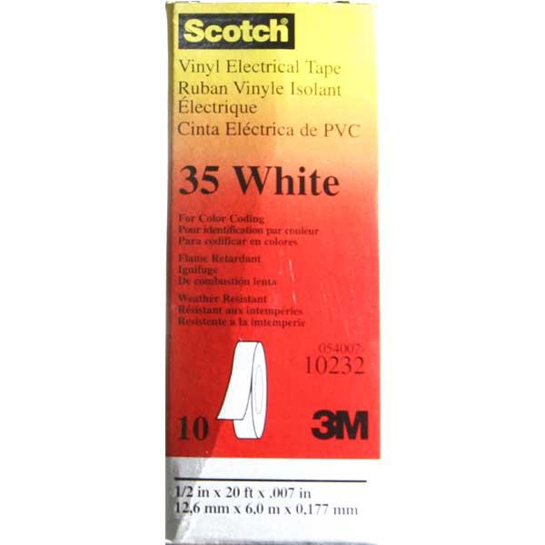 Scotch® 35 Vinyl White Electrical Tape
