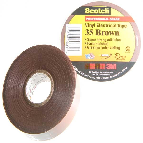 Scotch® 35 Vinyl Brown Electrical Tape