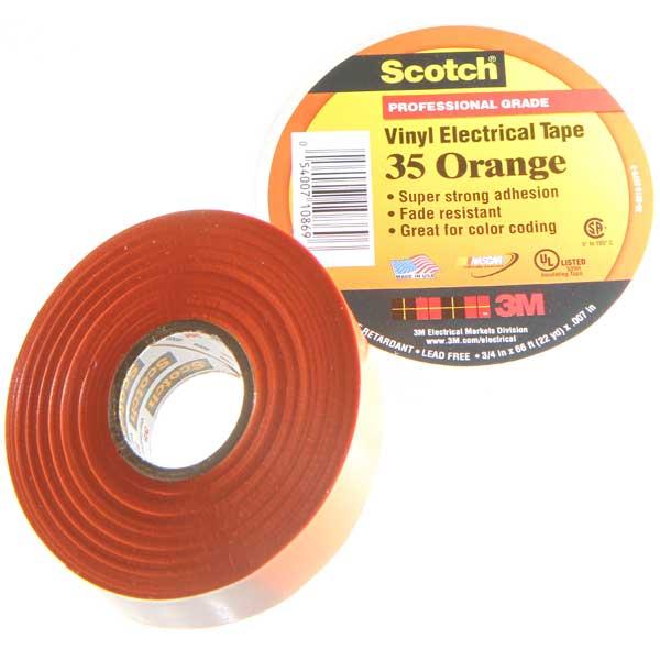Scotch® 35 Vinyl Orange Electrical Tape