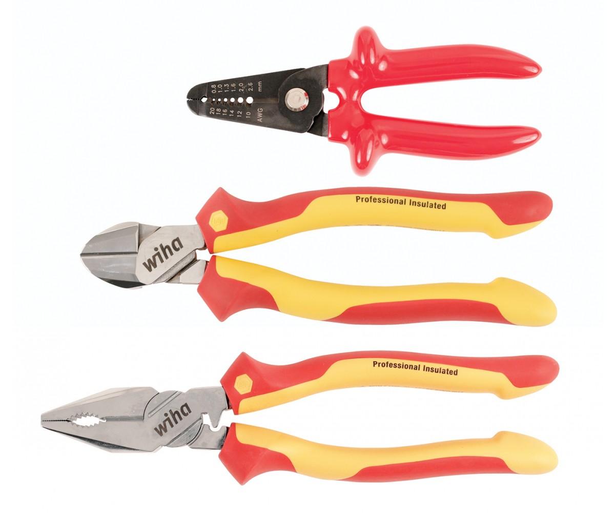 Insulated Pliers/Cutters & Stripping Set