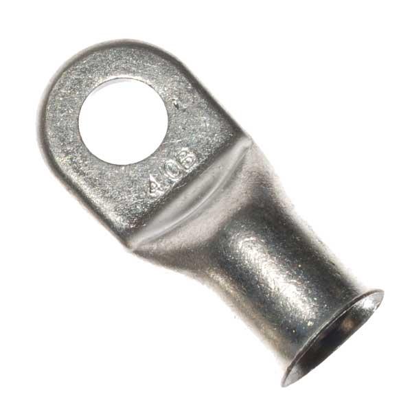 Welding Lug, 4/0  AWG, 1/2" Stud, Tinned Copper, Crimp or Soldered