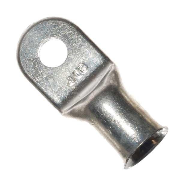 Welding Lug, 4/0  AWG, 3/8" Stud, Tinned Copper, Crimp or Soldered