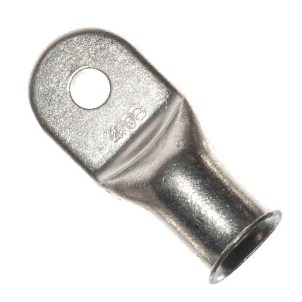 Welding Lug, 4/0  AWG, 5/16" Stud, Tinned Copper, Crimp or Soldered