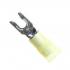 3M Nylon w/Insulation Grip Locking Fork Terminals, Marine Grade Yellow, 12-10 AWG #6 Stud