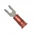 3M Nylon w/Insulation Grip Locking Fork Terminals, Marine Grade Red, 22-18 AWG #4 Stud
