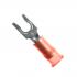 3M Nylon w/Insulation Grip Locking Fork Terminals, Marine Grade Red, 22-18 AWG #6 Stud