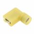 Generic Nylon Insulated 90 Degree Female Disconnects Yellow, 10-12 AWG, Female, .250 x .032 Tab