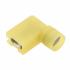 Generic Nylon Insulated 90 Degree Female Disconnects Yellow, 10-12 AWG, Female, .250 x .032 Tab