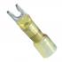 NSPA Multilink™ Waterproof  Heat Shrink Crimp &amp; Solder Ring Terminals Yellow, 10-12 AWG #6 Stud, Spring Spade