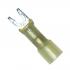 NSPA Multilink™ Heat Shrink Crimp &amp; Solder Ring Terminals Yellow, 10-12 AWG #8 Stud, Spring Spade