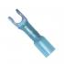 NSPA Multilink™ Heat Shrink Crimp &amp; Solder Ring Terminals Blue, 14-16 AWG #10 Stud, Spring Spade