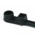 HellermannTyton T120MR0C2 Mounting Ties, Black, 15" 120lb 1/4" Screw