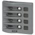 Blue Sea 4374, WeatherDeck™ Waterproof Circuit Breaker Panel 4 Position - Gray