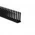HellermannTyton Slotted Wall Duct, 181-24003 SL2X4BK4 Black, Non-Adhesive, 2"W x 4"H