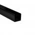 HellermannTyton Solid Wall Duct, 181-33000 SD3X3BK4 Black, Non-Adhesive, 3"W x 3"H