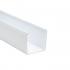 HellermannTyton Solid Wall Duct, 181-44015 SD4X4W4 White, Non-Adhesive, 4"W x 4"H