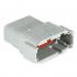 Deutsch DTM04-12PA Receptacle, Keyed in A 12 Pin, Gray