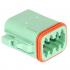 Deutsch DT06-08SC Plug, Keyed In C 8 Pin, Green