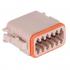 Deutsch DT06-12SD Plug Keyed In D 12 Pin, Brown