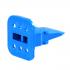 Deutsch W6S2-P012,  Plug Wedgelock 6 Pin, Blue, 2 Keyed with Seal Retention