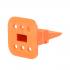 Deutsch W6S Plug Wedgelock 6 Pin, Orange