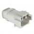 Deutsch DT04-08PA-E008 Receptacle, Keyed in A 8 Pin, Gray, Shrink Boot Adapater