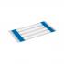 HellermannTyton ShrinkTrak Heat Shrinkable Markers HST3-1WH, 553-50002 White, 18-22 AWG,  1.9" x .235", 250 Labels